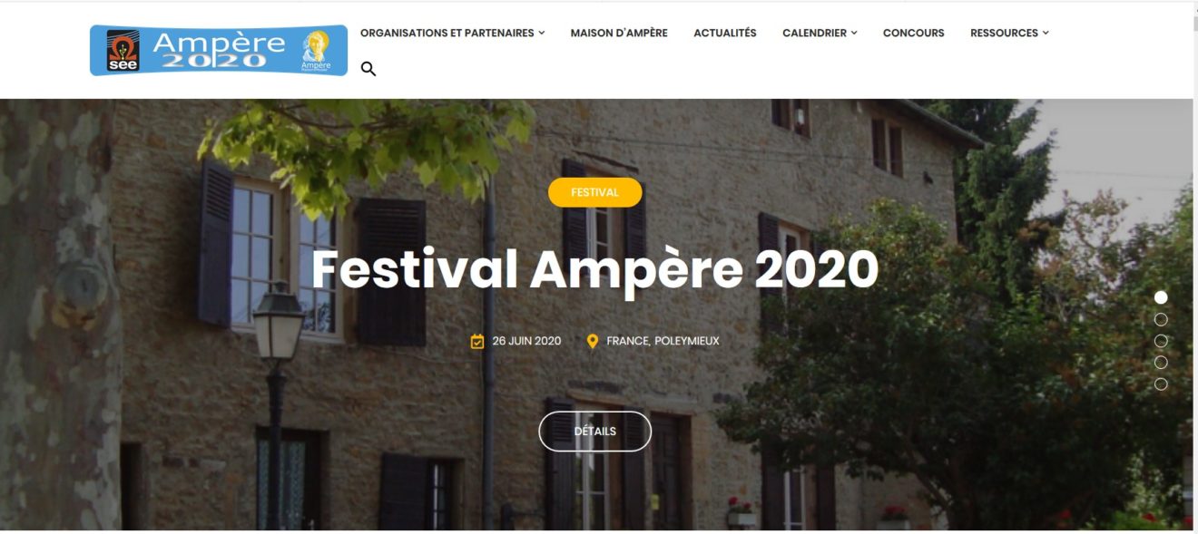 Et un site dédié Ampère2020.fr qui est en évolution fréquente